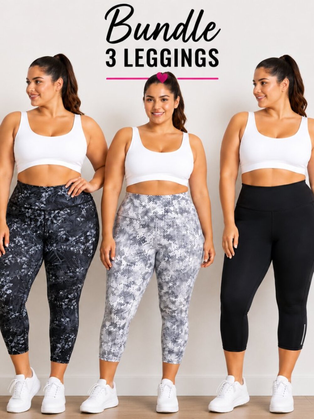 Old Navy Active Go-Dry Cropped Leggings Bundle 3 Pack XL Black Floral Geometric